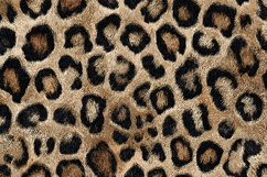 Realistic Brown Leopard Print Wild Animal Fur Pattern Product Image 1