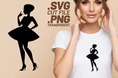 4x Breast Cancer Awareness Ribbon Butterfly Woman SVG Files Product Image 3