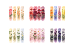 Watercolor Floral Brushstroke Clipart Product Image 2