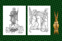 greek, church, religion, bible, byzantine, religious book, gift, coloring book, religious, ready-to-color line art, kids, adults, Sunday School, homeschooling, Baptism gift, Christmas gift, gift on Angel's Day, relaxing coloring book, Byzantine iconograph
