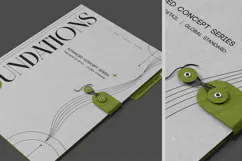 Tab Folder with String Tie Mockup Product Image 2