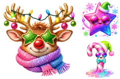 Cute Christmas Sublimation Bundle, Holiday Clipart PNG Product Image 2
