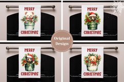 Merry Christmas Kitchen Towel Bundle, Christmas Bear PNG Product Image 2
