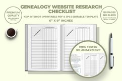 Genealogy Website Research Checklist KDP Interior Product Image 2