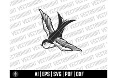 Swallow Birds, Swallow Svg, Eps, Ai, Dxf, Pdf. Martlet Product Image 2