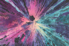 Vibrant Watercolor Burst Texture Background Artwork Product Image 1