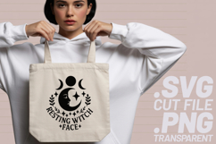 4x Resting Witch Face Dead Still Caffeinated AF SVG Cut File Product Image 3