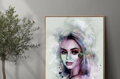 Realistic Watercolor Canvas Painting Product Image 11