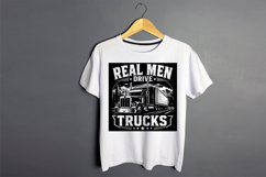 Real Men Drive Trucks Truck Driver SVG Product Image 2