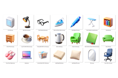 Everyday Life PNG Clipart Set 42 Items for Sublimation Product Image 2