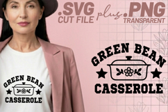 4x Green Bean Casserole Funny Santa SVG Cut Files Shirt Product Image 3