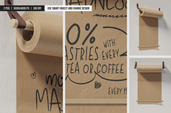 Wall Mounted Kraft Paper Roll Holder Mockup Product Image 2