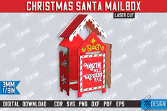 Santa&#039;s Mailbox Laser Cut | Christmas Post Box | Holidays Product Image 2