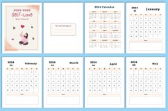 2024-2025 Self-Love Workbook Canva Product Image 2