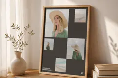 Clean Grid Travel Mood Board Photo Collage | Editable Canva Product Image 2