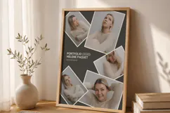Stacked Photo Collage Editable Canva Template | Printable Product Image 2