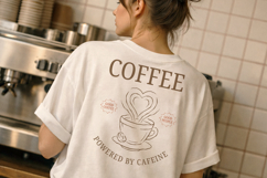 Coffee Lover Retro T-Shirt Design Product Image 2