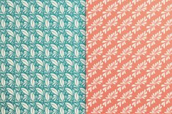 Elegant Retro Floral Silhouette Patterns Product Image 2