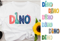 Watercolor Dino Sublimation Designs for Shirts, Mugs Product Image 2