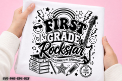 First Grade Rockstar School SVG Product Image 1
