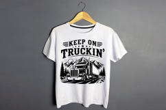 Keep On Truckin Truck Driver SVG Product Image 2