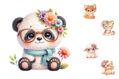 Crochet Animals Sublimation Clipart Product Image 2