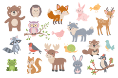 Cute forest animals set Product Image 2