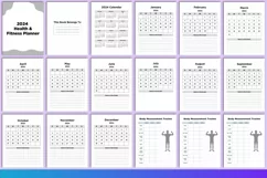 2024 Health & Fitness Planner Canva Product Image 2