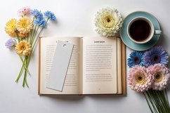 Elegant Bookmark Mockup with Flowers &amp; Coffee Product Image 2