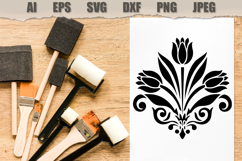 Stencil Tulip Floral Product Image 2