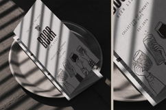 DL Tri-fold Menu on Plate Mockup Product Image 2