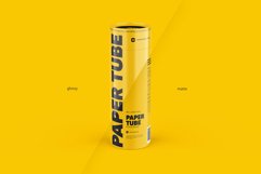 Closed Paper Tube Mockup 80x240mm Product Image 3