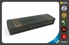 Wooden Pen Box, Gift Jewellery Box, Laser Cut File Product Image 2