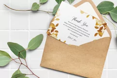 Floral Funeral Thank You Card. Ms Word and Photoshop Product Image 3