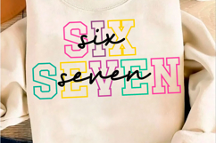 67 Meme 67 SVG Cute 67 Png 6-7 Meme Desi Product Image 2