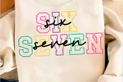67 Meme 67 SVG Cute 67 Png 6-7 Meme Desi Product Image 2