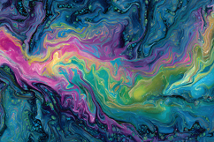 Warm Fluid Acrylic Art Texture - Ocean Waves Design Product Image 1