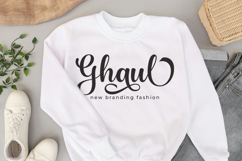 Black Simple Script Product Image 2