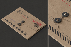 Kraft String-Tie Folder Mockup Product Image 2