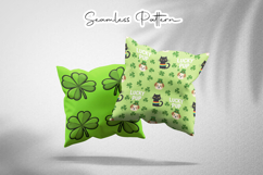 St. Patrick's Day Seamless Patterns - Leprechaun &amp; Clovers Product Image 3