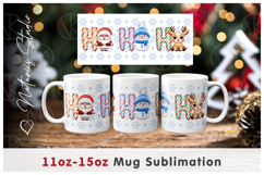 Ho-Ho-Ho. Funny Christmas Design - 11oz/15oz Coffee Mug. Product Image 1