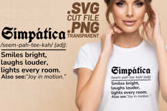 4x Reina Simpatica Sassy Corazon Definition SVG Cut Files Product Image 3