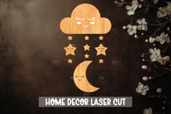 Nursery Dream Catcher - Wooden Nursery Decor Laser Cut Product Image 1