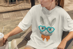 3D Knitted Easter Bunny with Glasses Product Image 2