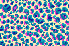 Pop Art Leopard Print Seamless Pattern Texture Product Image 1