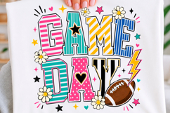 Colorful Game Day Football Trending Png Product Image 1