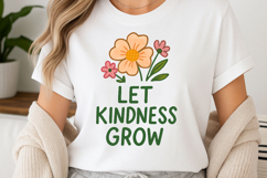 Positive quote with watercolor floral t-shirt sublimation Product Image 1