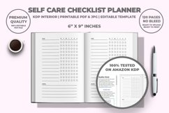 Self Care Checklist Planner KDP Interior Product Image 2