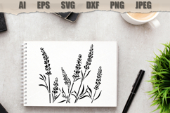 Stencil Lavender Flowers Product Image 2
