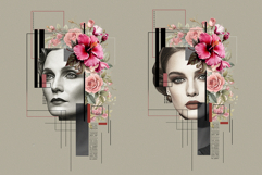 Abstract Minimalist Digital Geometric Collage Photo Effect Product Image 4